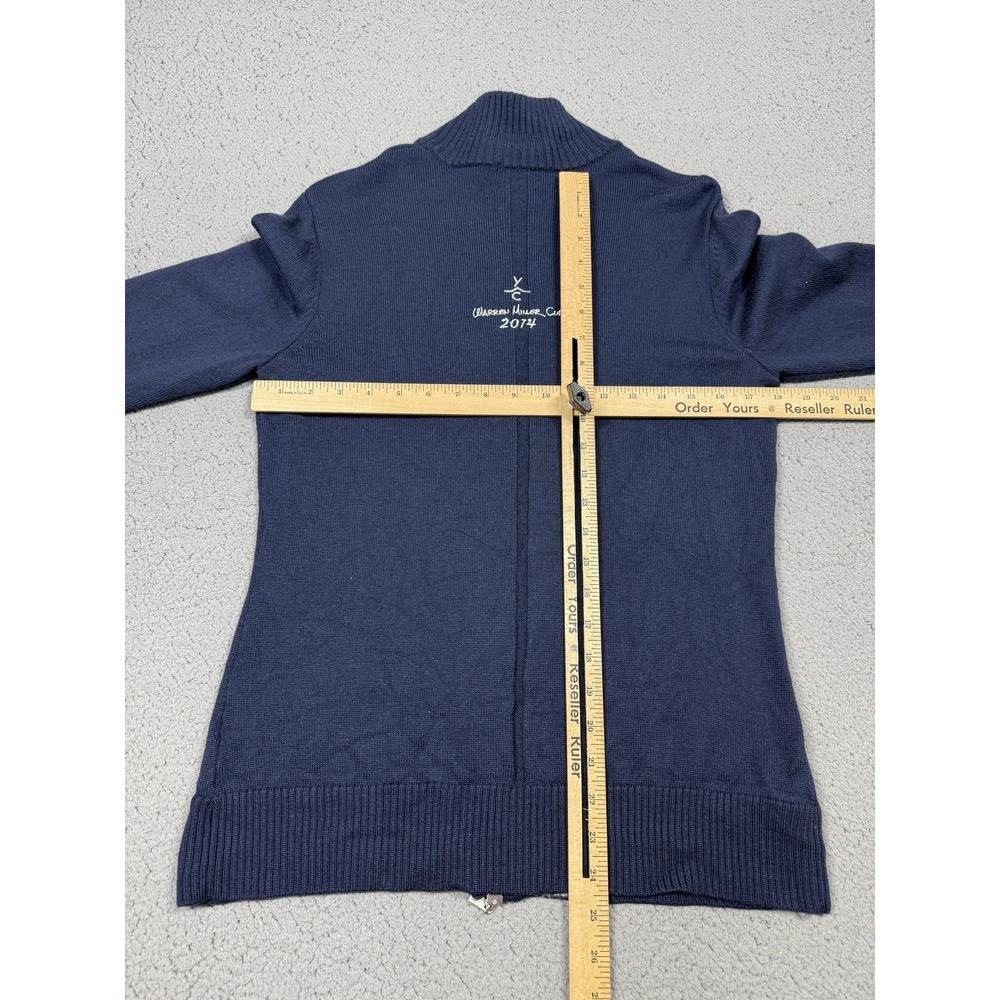 US Ski Team Sweater Womens Large Blue‎ Alpine Skiing Neve Merino Wool Full Zip - Picture 5 of 9